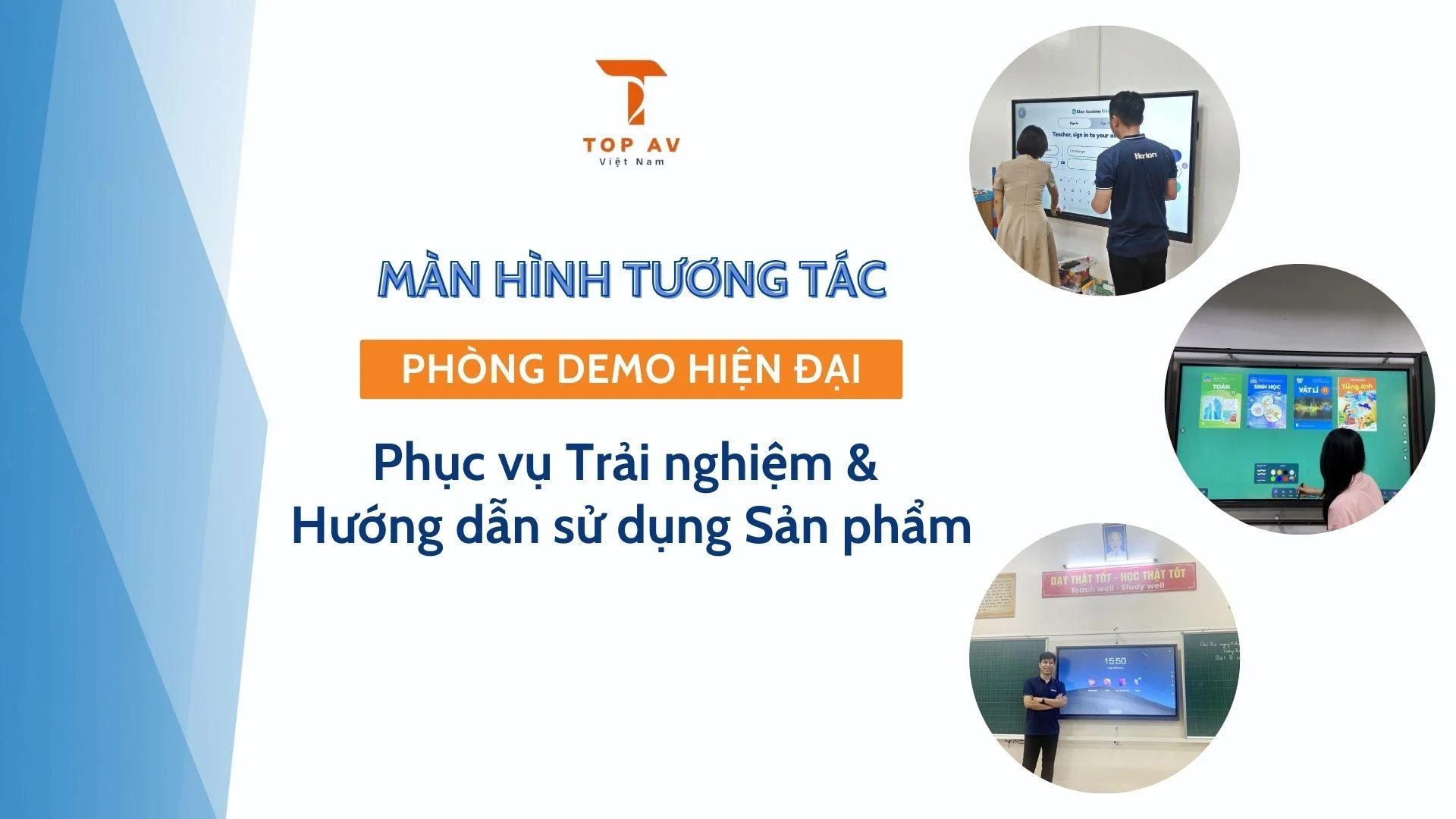 Phòng Demo Hiện Đại - Trải Nghiệm Màn Hình Tương Tác Chuyên Nghiệp